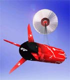 The da Vinci Project's spacecraft would be launched from a large helium balloon.