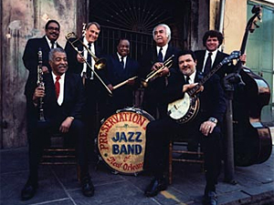 Members of the Preservation Hall Jazz Band.