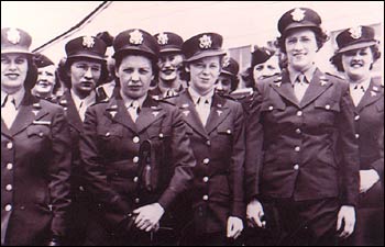 Kate Nolan, third from right, with fellow Army nurses at Fort Bragg in 1944, just before deployment overseas.