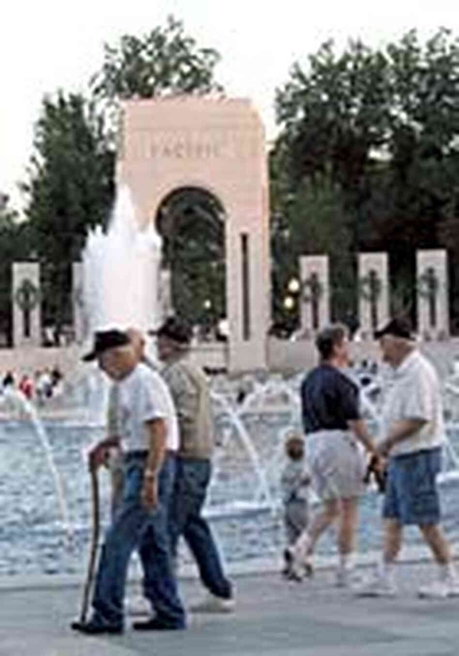 Memorial visitors Memorial visitors