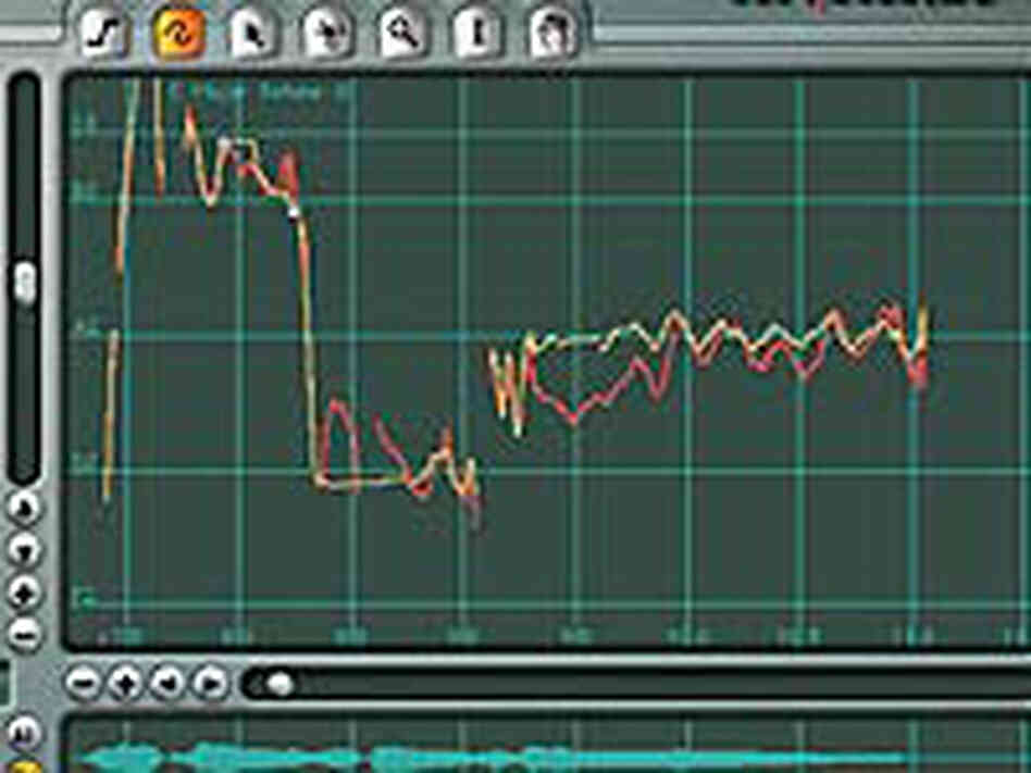 Screenshot of the Auto-Tune software Screenshot of the Auto-Tune software