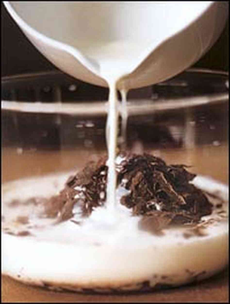 Pure chocolate sauce. Pure chocolate sauce.