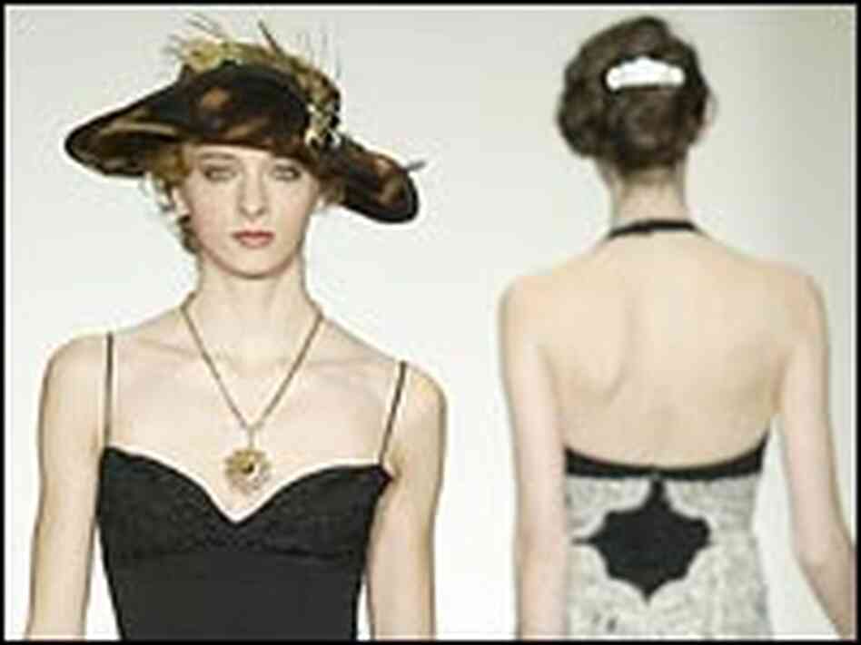 Dresses from Nicole Miller's fall 2004 collection. Dresses from Nicole Miller's fall 2004 collection.
