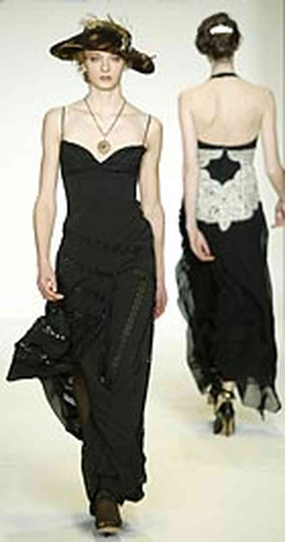 Dresses from Nicole Miller's fall collection Dresses from Nicole Miller's fall collection