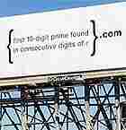 The problem appears on a billboard in Silicon Valley.