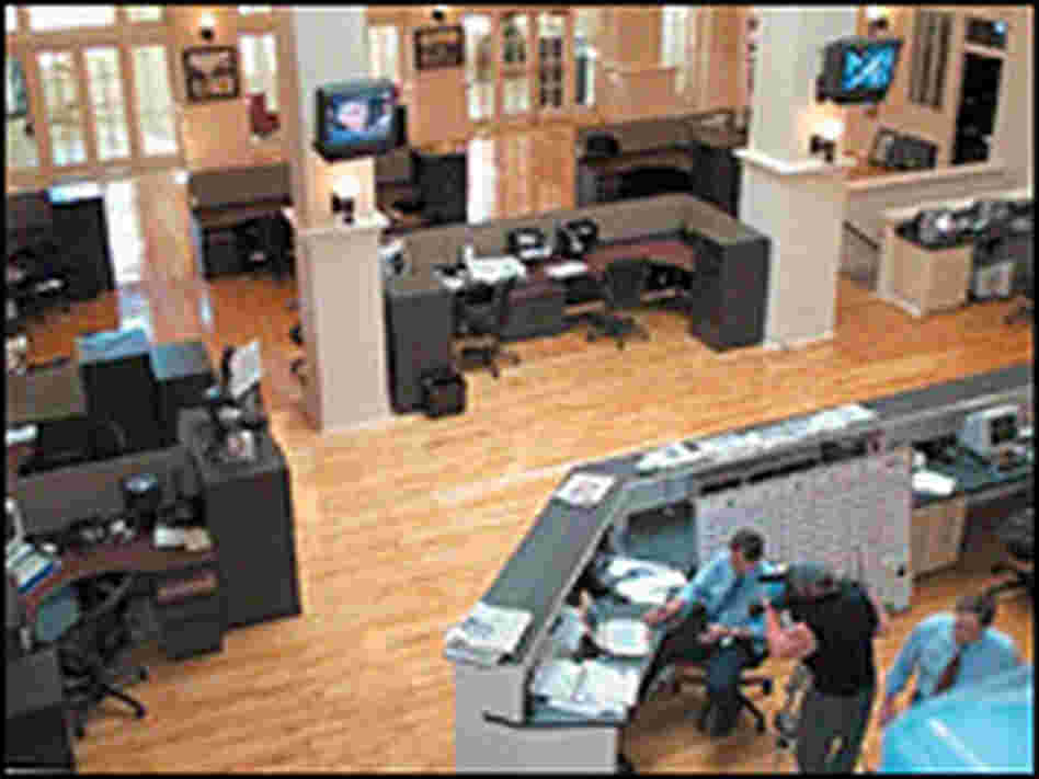 The integrated newsroom of the 'Lawrence Journal-World' The integrated newsroom of the 'Lawrence Journal-World'