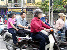 Motorbikes in Hanoi. Motorbikes in Hanoi.
