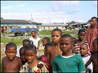 Kids in Port Harcourts Njamazi slum. Credit: Jim Wallace, NPR.