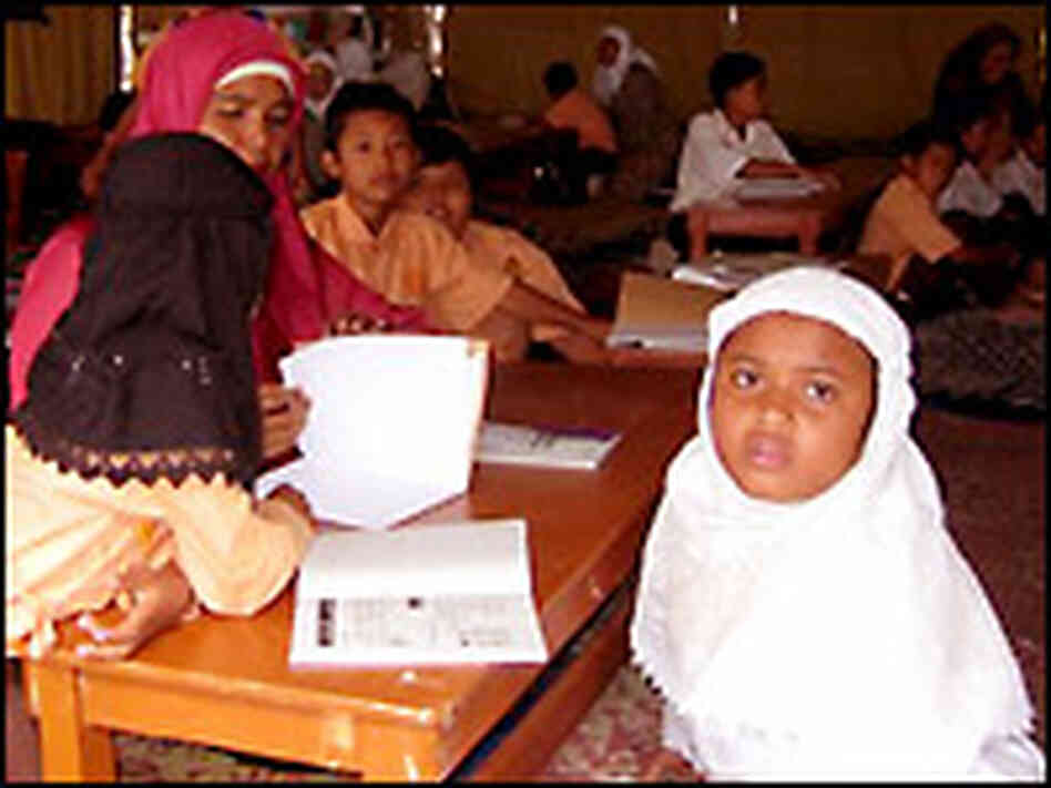 A child in school. Credit: Michael Sullivan, NPR. A child in school. Credit: Michael Sullivan, NPR.