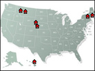 Map of one-room schools in the series. Credit: NPR. Map of one-room schools in the series. Credit: NPR.