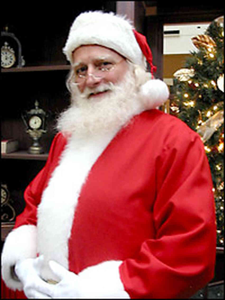 Greg Mohl as Santa Claus. Credit: Ketzel Levine, NPR. Greg Mohl as Santa Claus. Credit: Ketzel Levine, NPR.