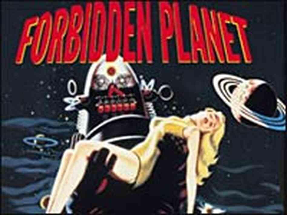 Detail from the cover of the 'Forbidden Planet' DVD. Detail from the cover of the 'Forbidden Planet' DVD.