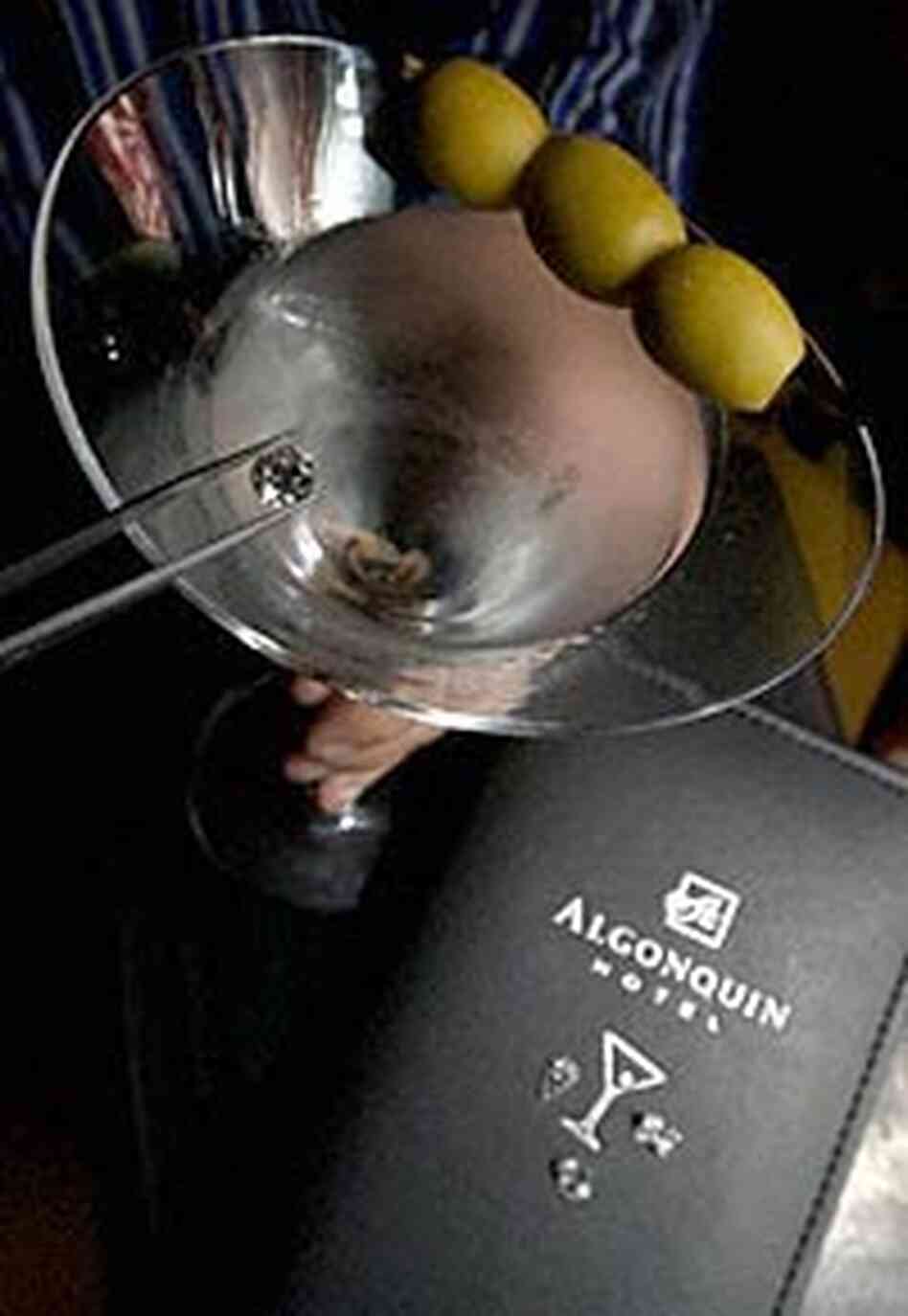 Approximately $150,000 worth of diamonds await a special martini at the Algonquin Hotel Approximately $150,000 worth of diamonds await a special martini at the Algonquin Hotel