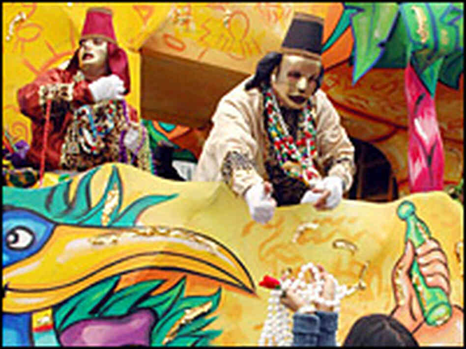 The Krewe of Thoth hands out beads at a Mardi Gras parade in New Orleans. Reuters The Krewe of Thoth hands out beads at a Mardi Gras parade in New Orleans. Reuters
