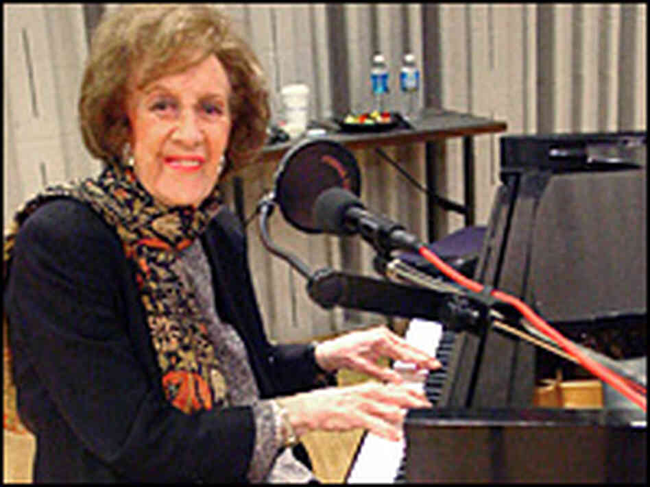 Marian McPartland stops in to give a few piano pointers at the NPR studio. Marian McPartland stops in to give a few piano pointers at the NPR studio.
