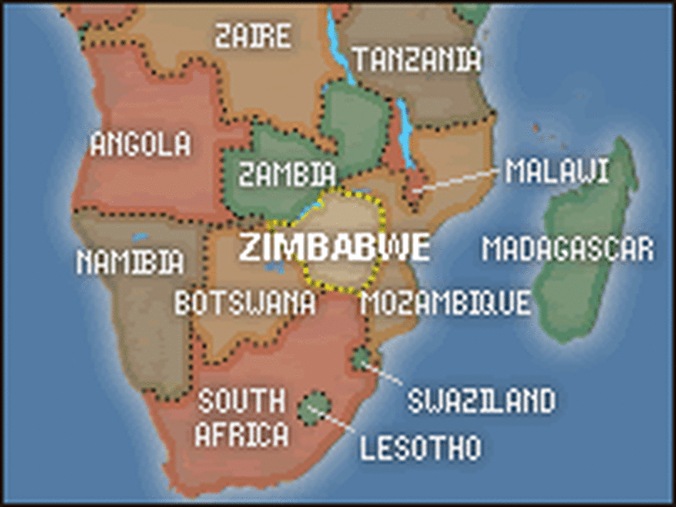 Zimbabwe map Zimbabwe map
