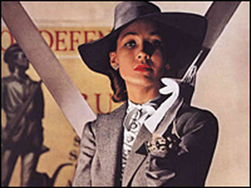 A model wearing a dress; photo by Louise Dahl-Wolfe A model wearing a dress; photo by Louise Dahl-Wolfe