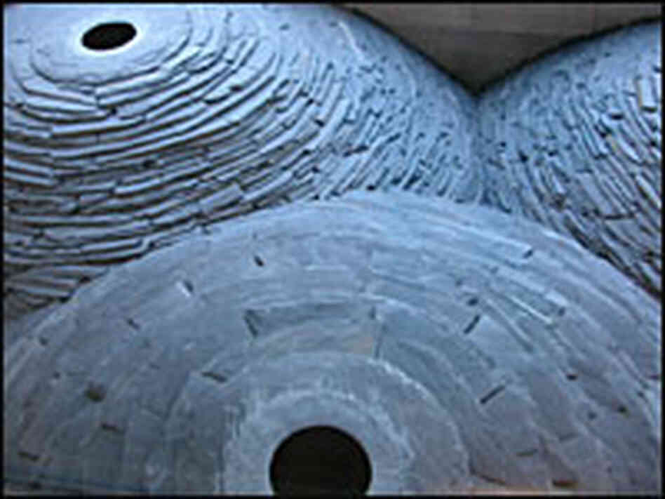 An overhead view of "Roof," Goldsworthy's newest sculpture An overhead view of "Roof," Goldsworthy's newest sculpture