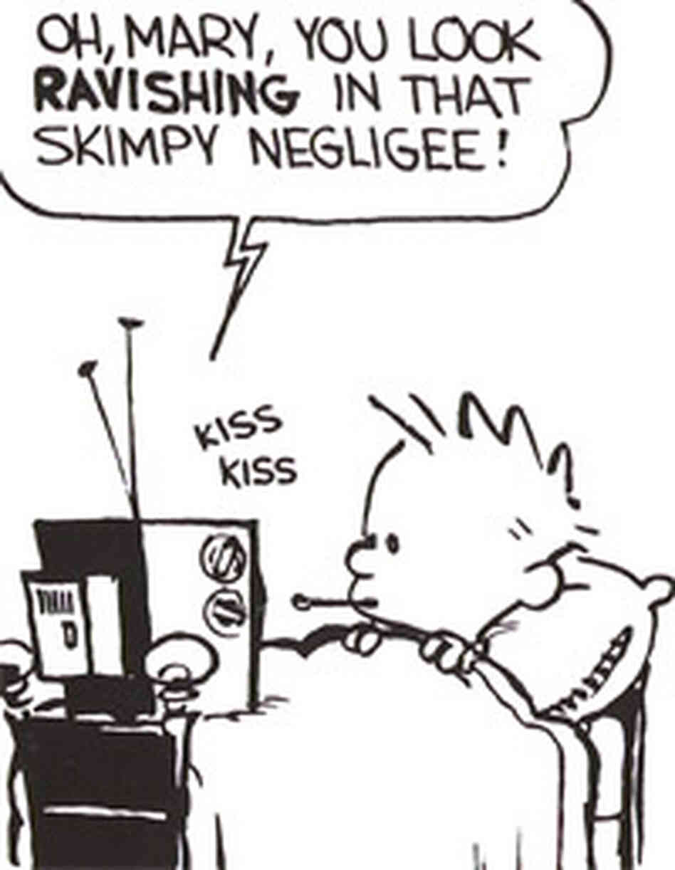 An early "Calvin and Hobbes" strip. Credit: Bill Watterson - Andrews McMeel Publishing.