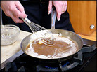 Cooking gravy. Credit: Barry Gordemer, NPR Cooking gravy. Credit: Barry Gordemer, NPR