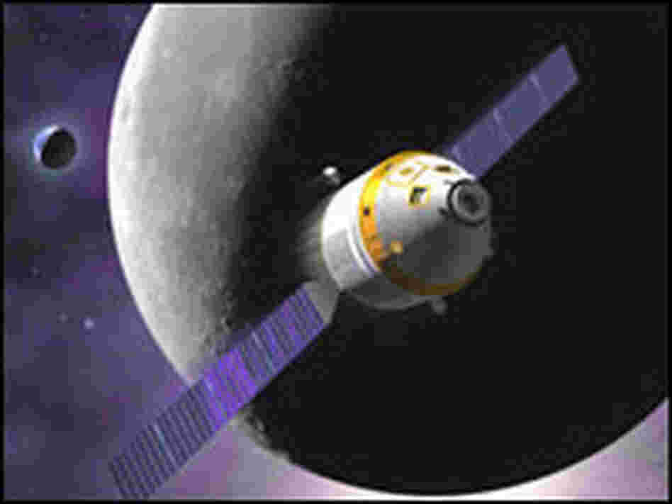Artist's concept of Northrop Grumman-Boeing's proposed space vehicle. Artist's concept of Northrop Grumman-Boeing's proposed space vehicle.