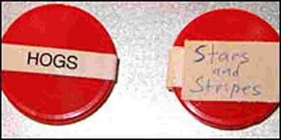 Sound buttons on the set