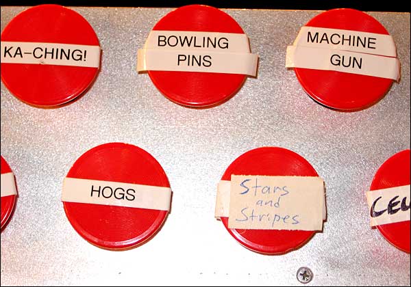 Sound buttons on the set