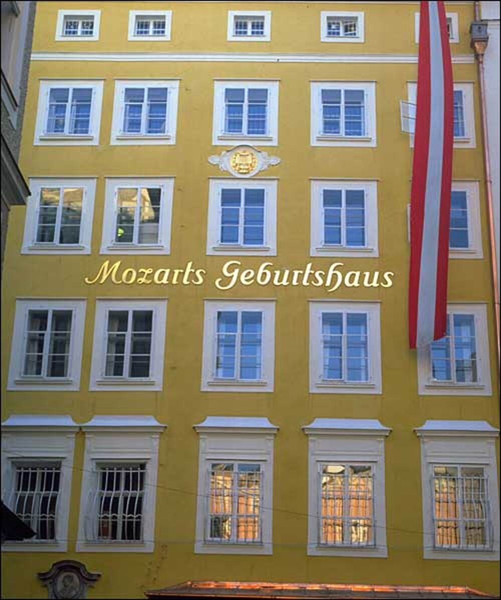 Mozart's birthplace is among the composer-themed attractions in Salzburg.