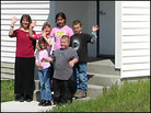 Teacher Kim Tozzi and the students of Gold Creek School. Credit: Neenah Ellis. Teacher Kim Tozzi and the students of Gold Creek School. Credit: Neenah Ellis.