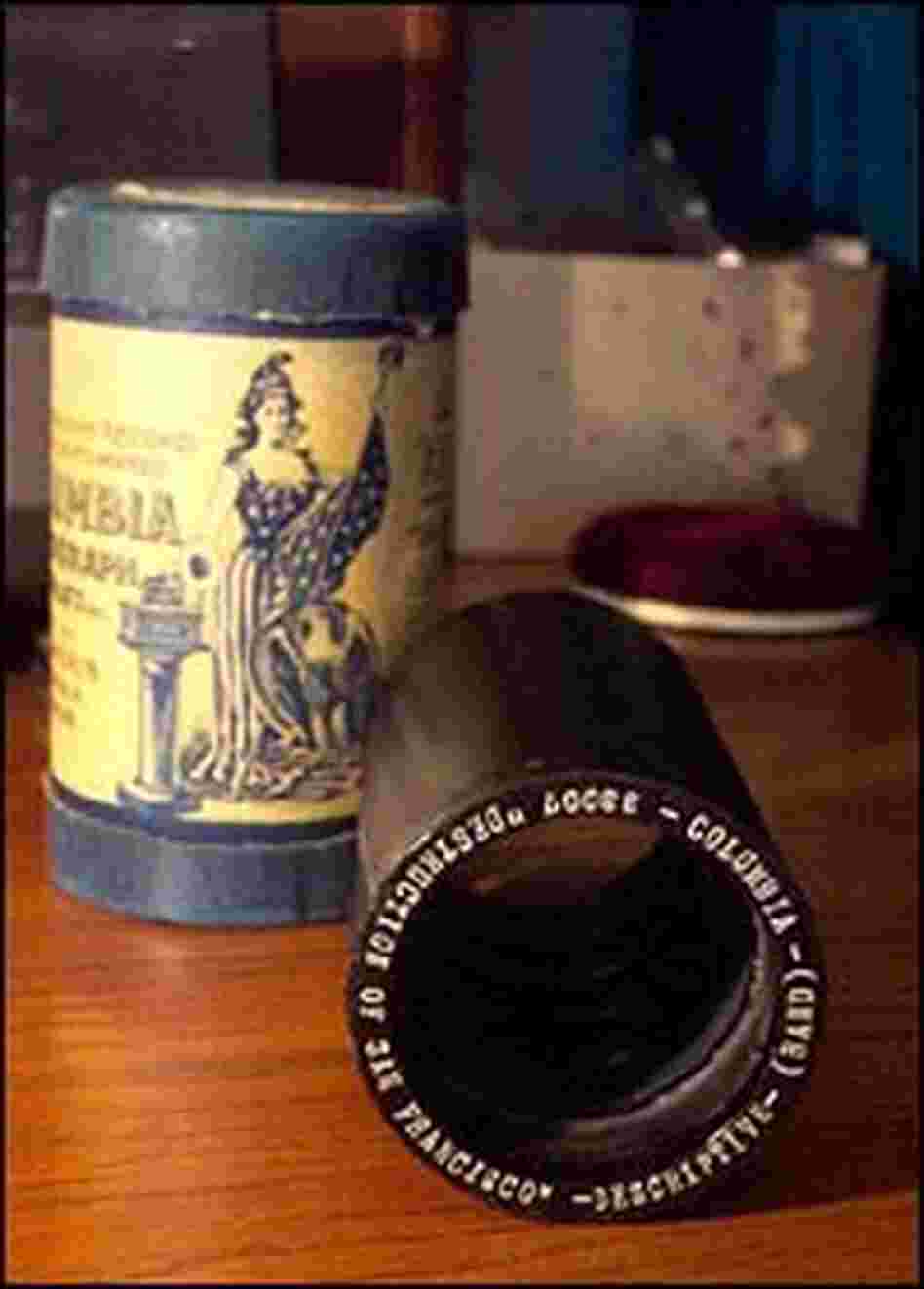 A wax cylinder of the 'The Destruction of San Francisco'
