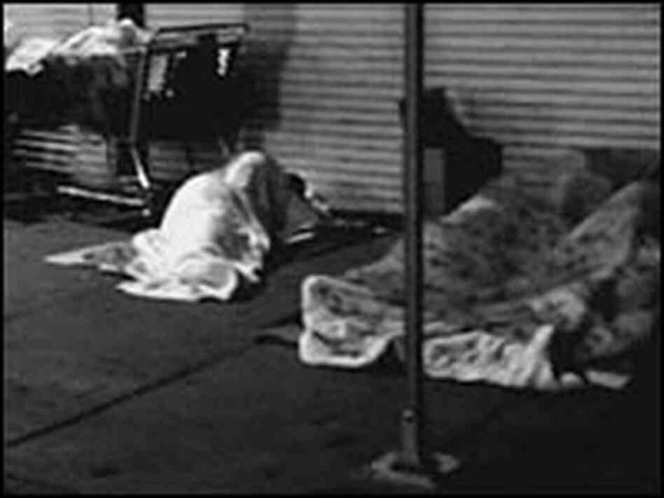 Every night in downtown Los Angeles, thousands of people line sidewalks to sleep. Every night in downtown Los Angeles, thousands of people line sidewalks to sleep.