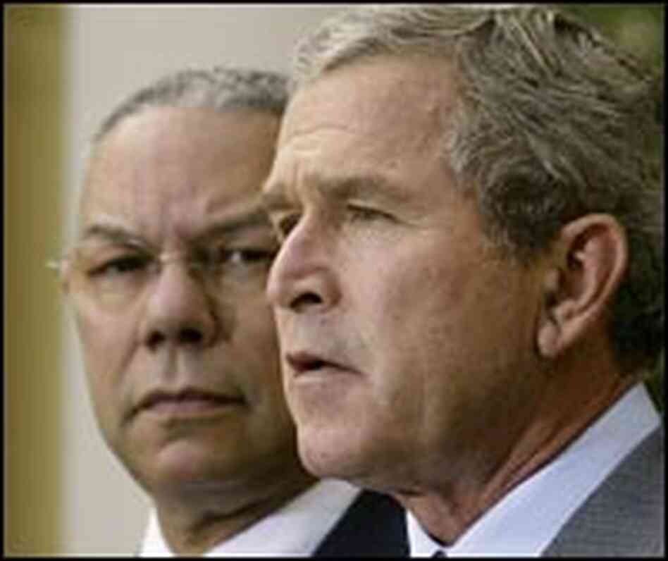 President Bush and Secretary of State Colin Powell President Bush and Secretary of State Colin Powell