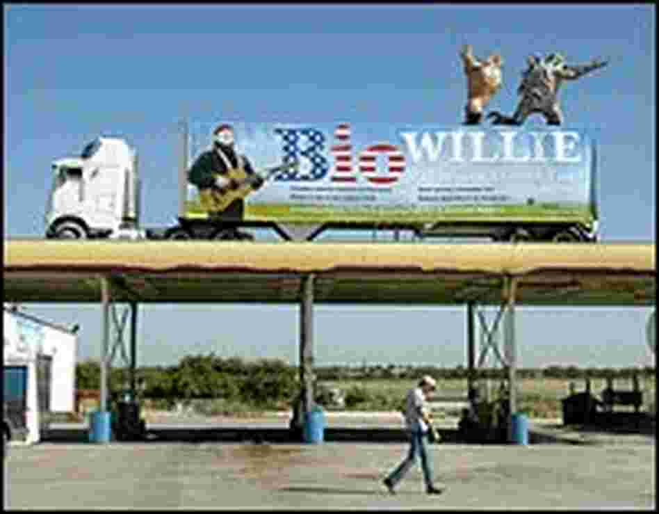 18-wheeler atop Carl's Corner
