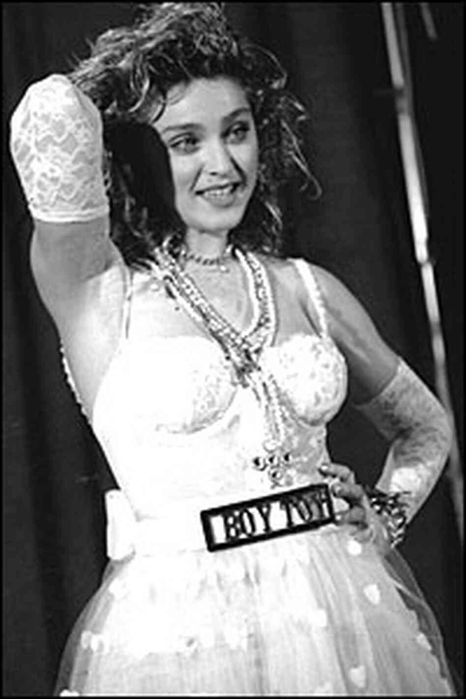 Madonna poses at the MTV Video Music Awards on Sept. 14, 1984. Madonna poses at the MTV Video Music Awards on Sept. 14, 1984.