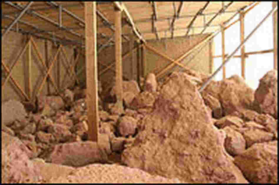 Buddha fragments are housed in a special shelter.