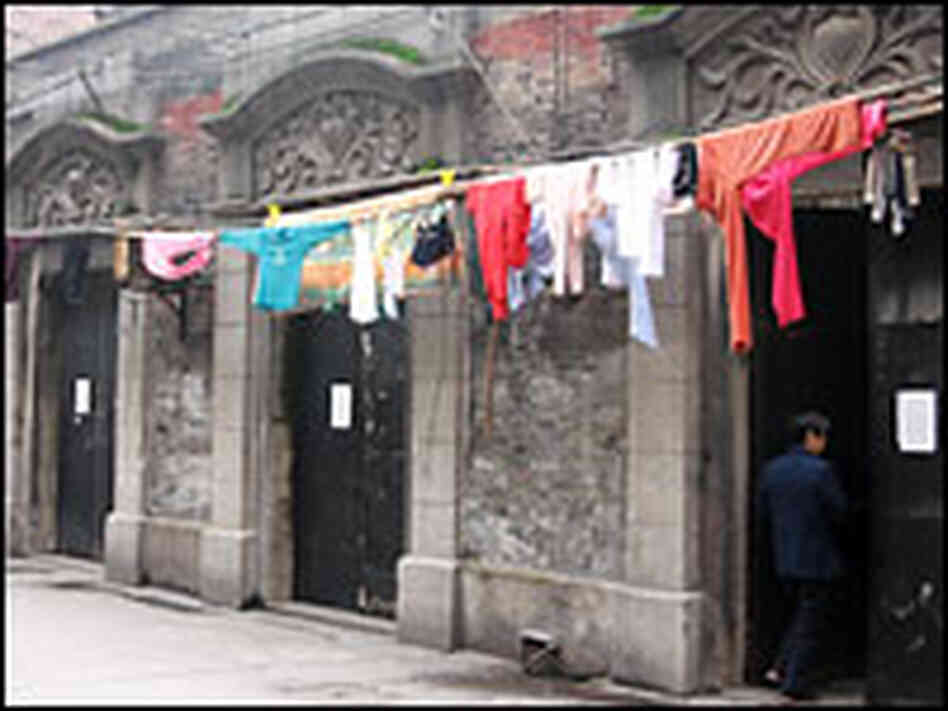 The lanehouses of Shu's neighborhood are a type found primarily found in Shanghai.