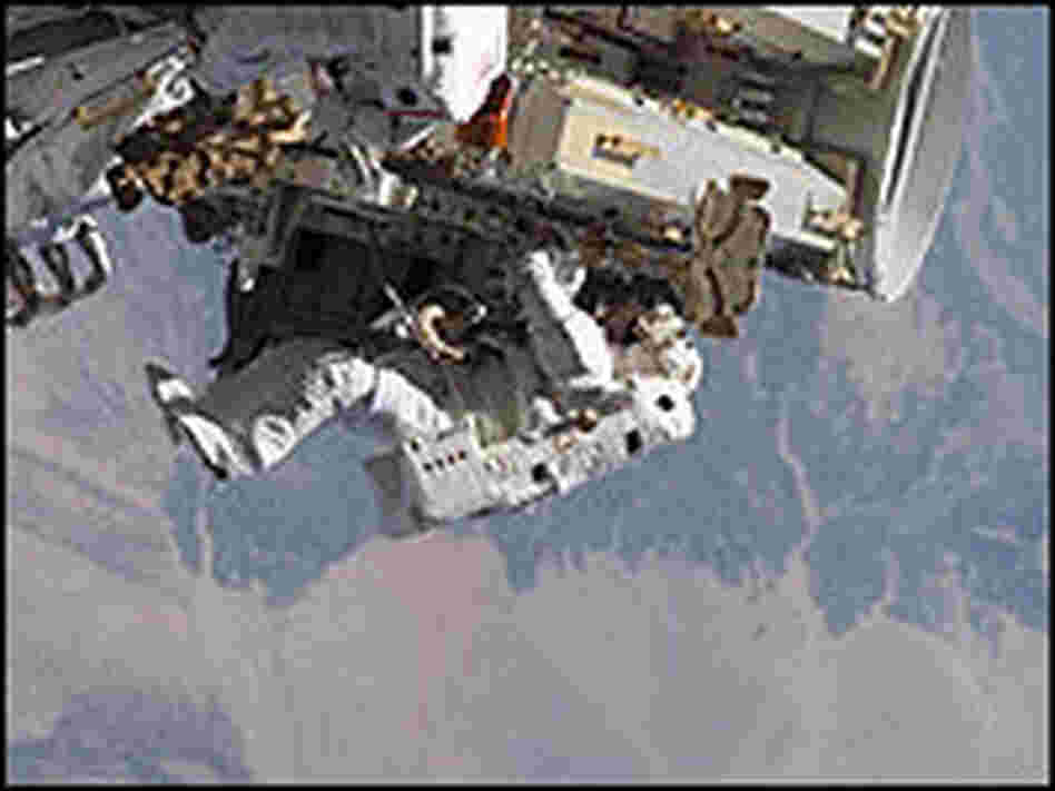 Astronaut Heidemarie Stefanyshyn-Piper on a 2006 spacewalk