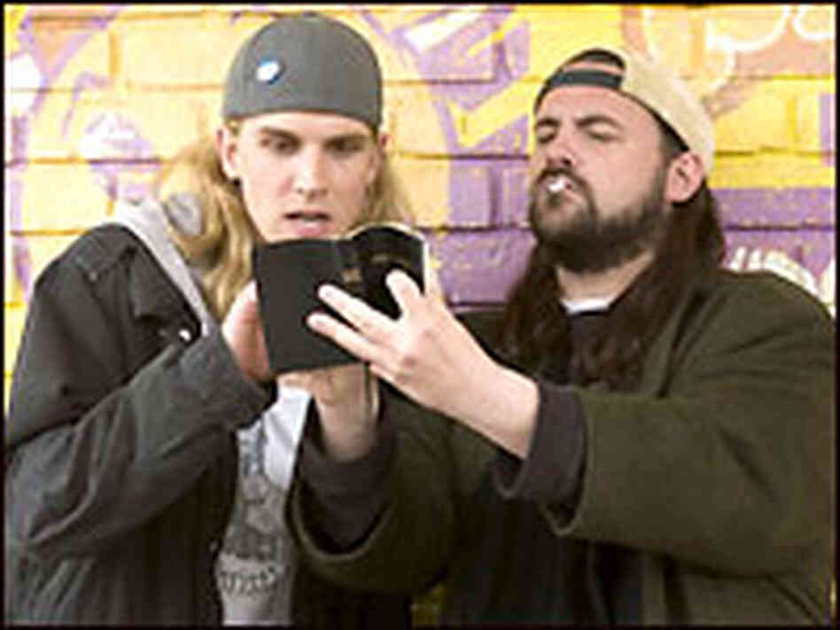 Jason Mewes (left) and Kevin Smith as Jay and Silent Bob. Credit: The Weinstein Company. Jason Mewes (left) and Kevin Smith as Jay and Silent Bob. Credit: The Weinstein Company.