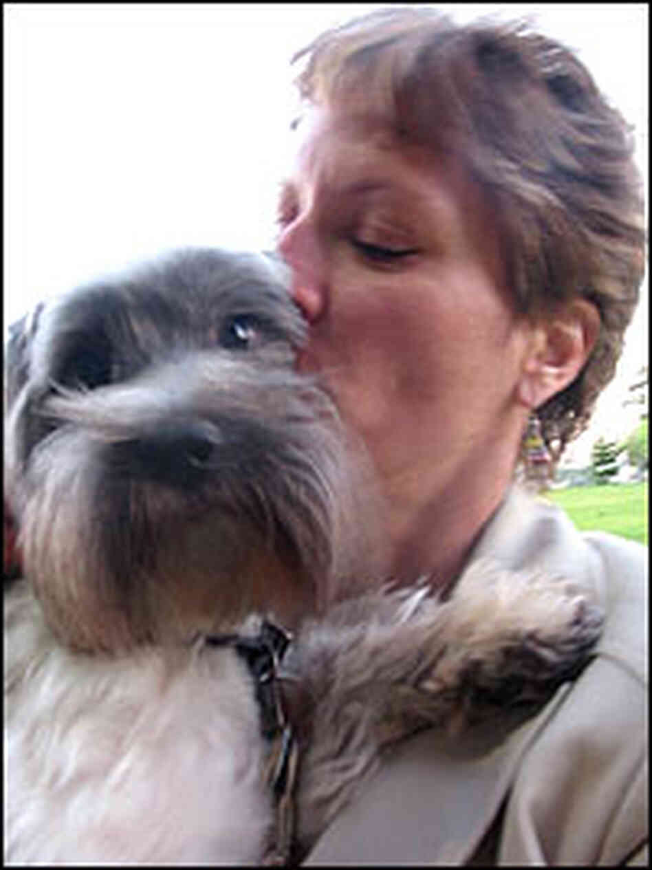 Erika Gaspar poses with her dog, Misha. Erika Gaspar poses with her dog, Misha.