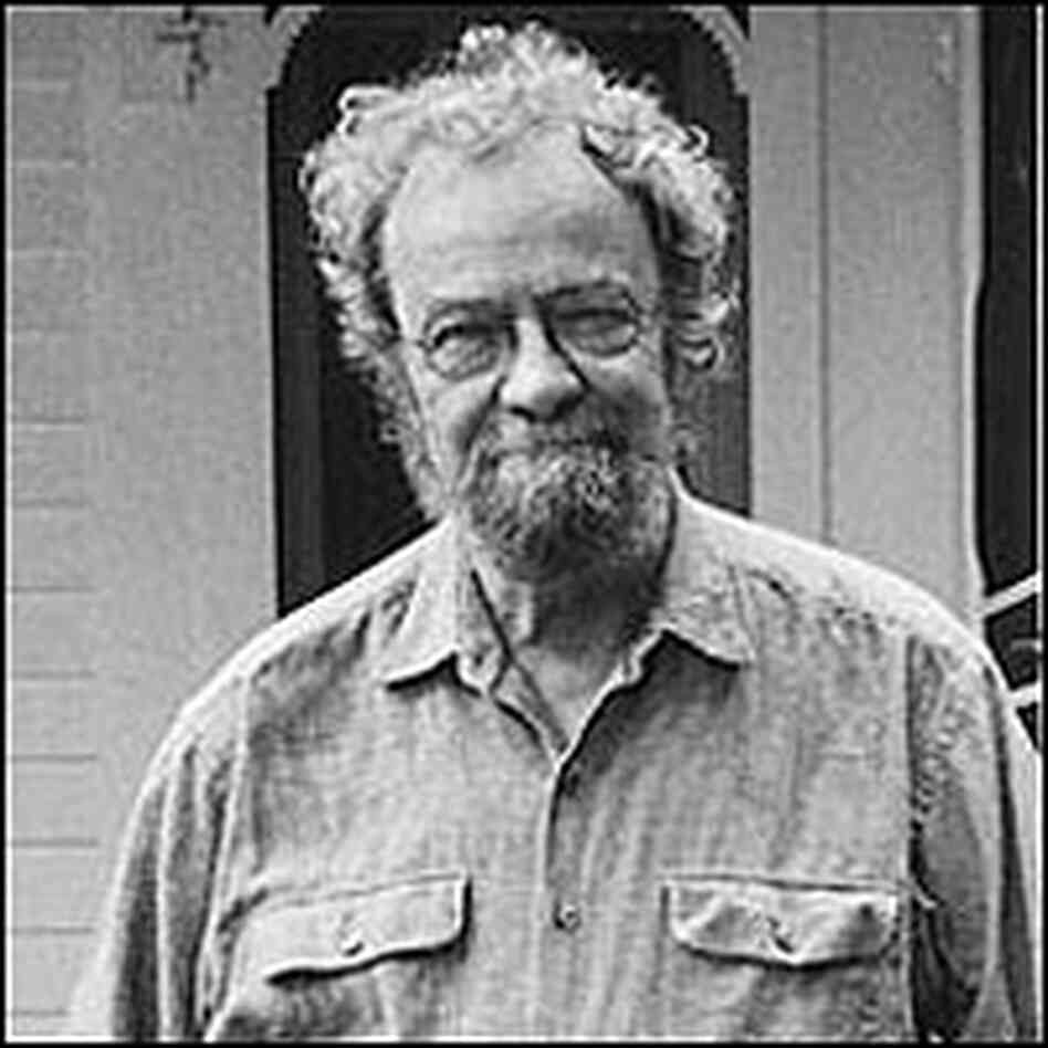 Poet Donald Hall outside his farmhouse. Poet Donald Hall outside his farmhouse.
