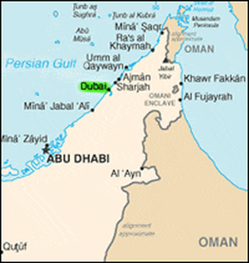 UAE map