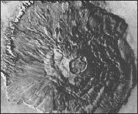Olympus Mons volcano