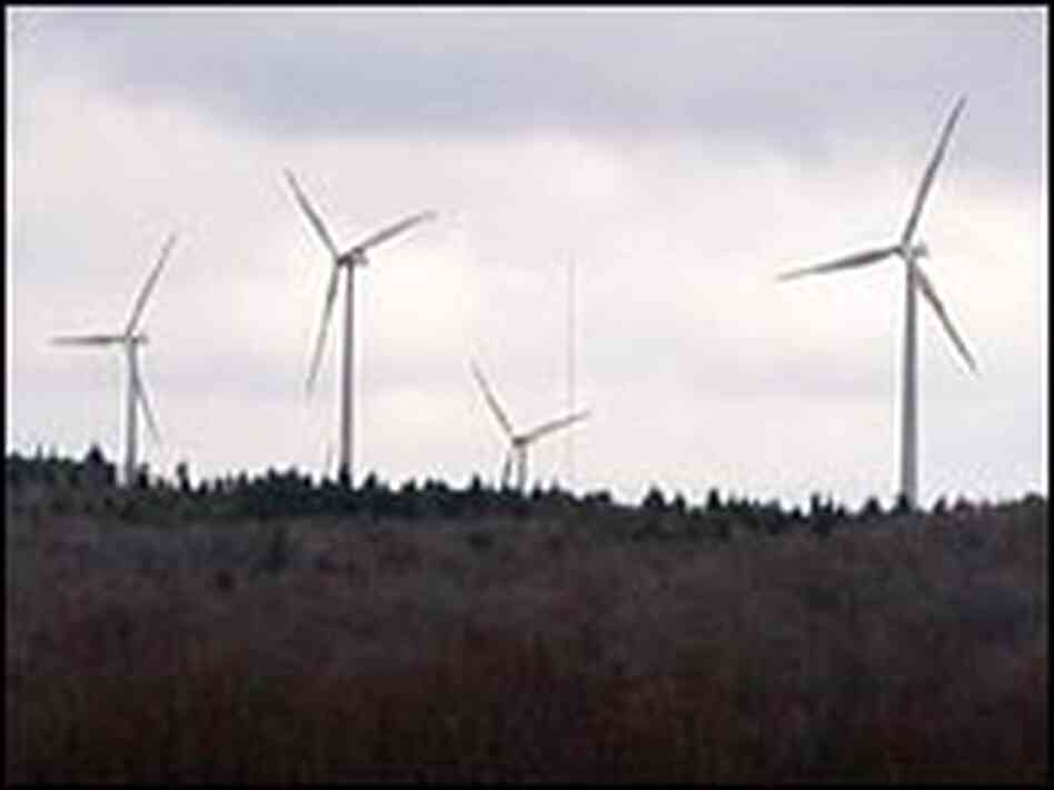 Mountaintop windmills Mountaintop windmills