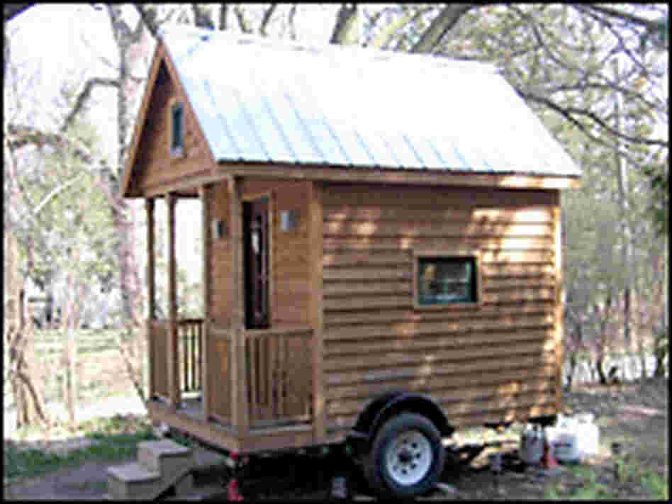 Greg Johnson's extremely small home. Credit: Cheryl Corley, NPR. Greg Johnson's extremely small home. Credit: Cheryl Corley, NPR.