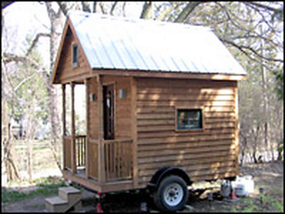 Greg Johnson's extremely small home. Credit: Cheryl Corley, NPR. Greg Johnson's extremely small home. Credit: Cheryl Corley, NPR.