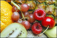 Fruit on table