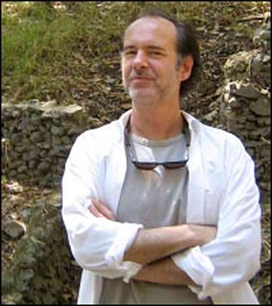 Michael Walker at the Laurel Canyon site where the log cabin owned by Frank Zappa once stood.