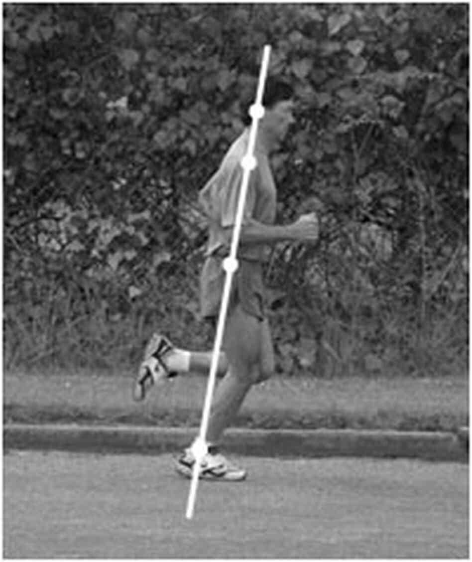 Danny Dreyer demonstrates the alignment for his chi running technique Danny Dreyer demonstrates the alignment for his chi running technique