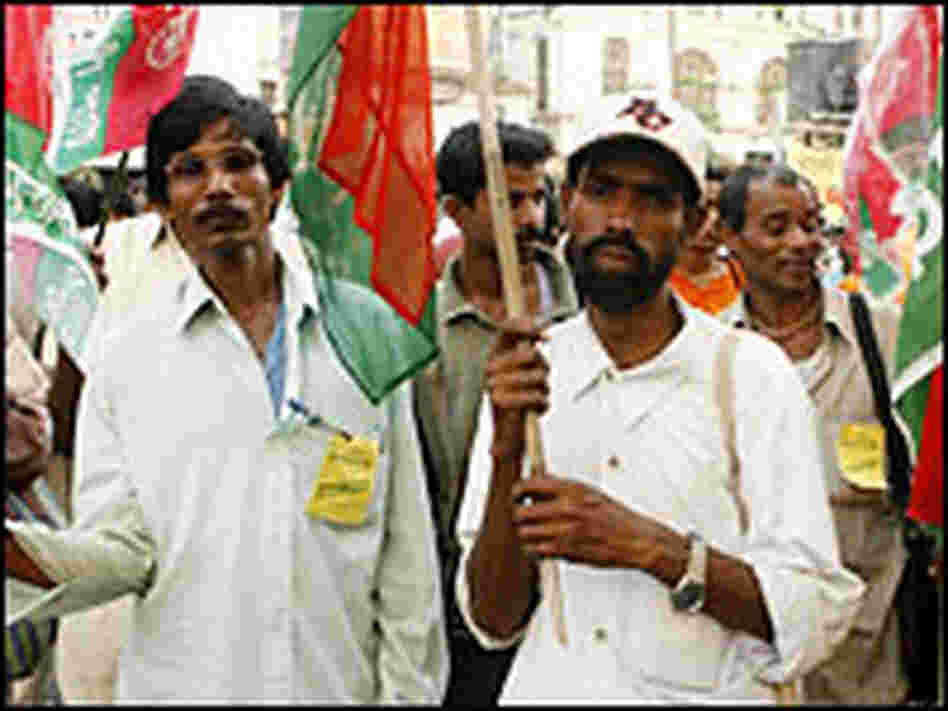 Bengali demonstrators in Calcutta