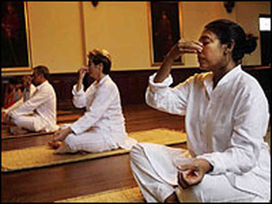 Yoga is one of the many activities that promote rest and relaxation that guests at the Ananda Spa ca
